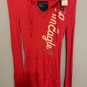 American Eagle long sleeve hooded shirt